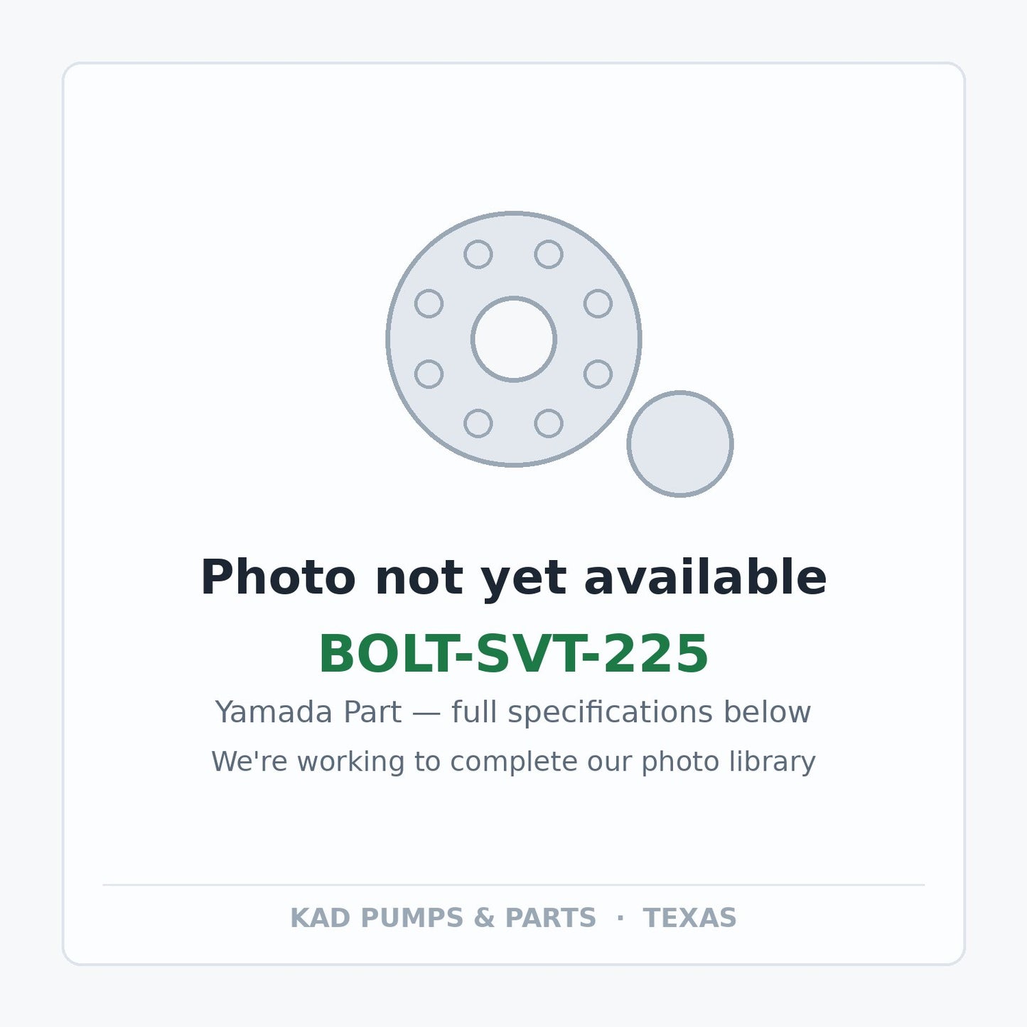 KAD placeholder — BOLT-SVT-225