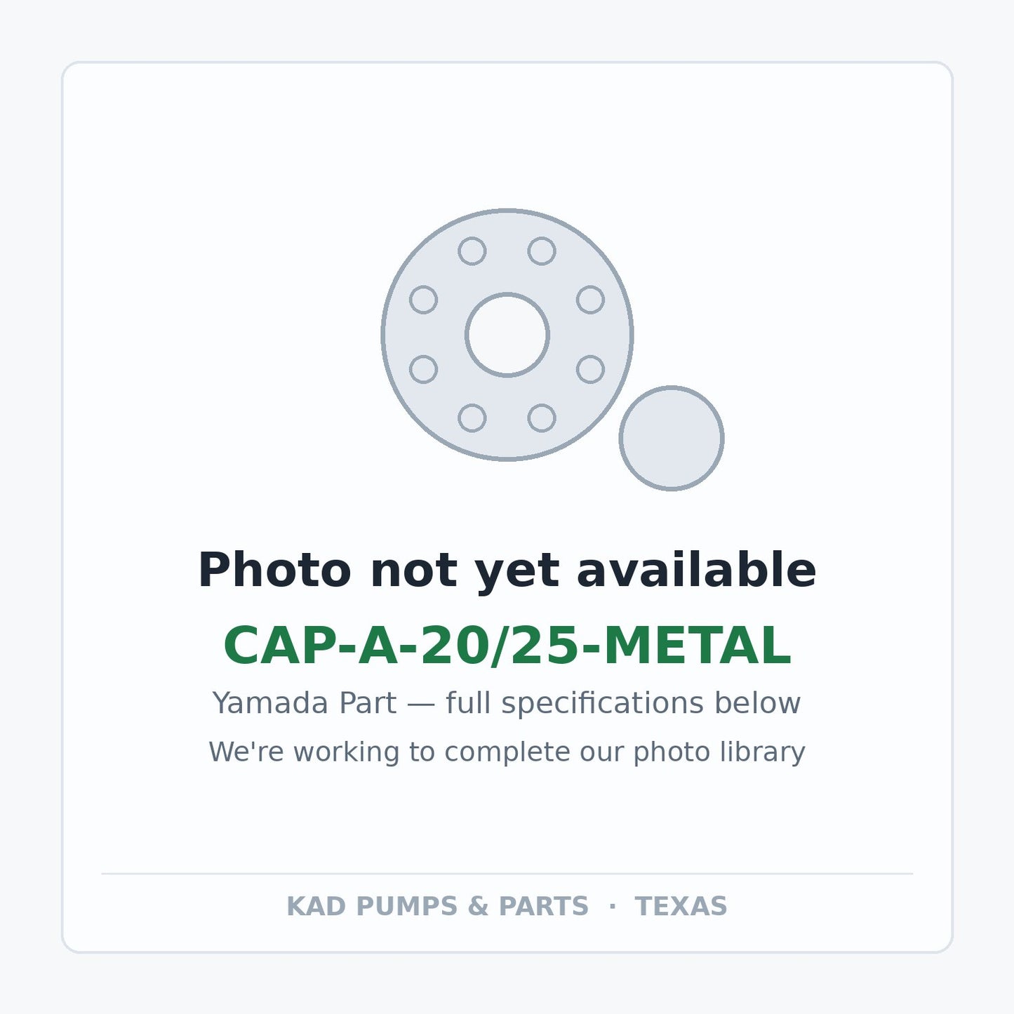 KAD placeholder — CAP-A-20/25-METAL