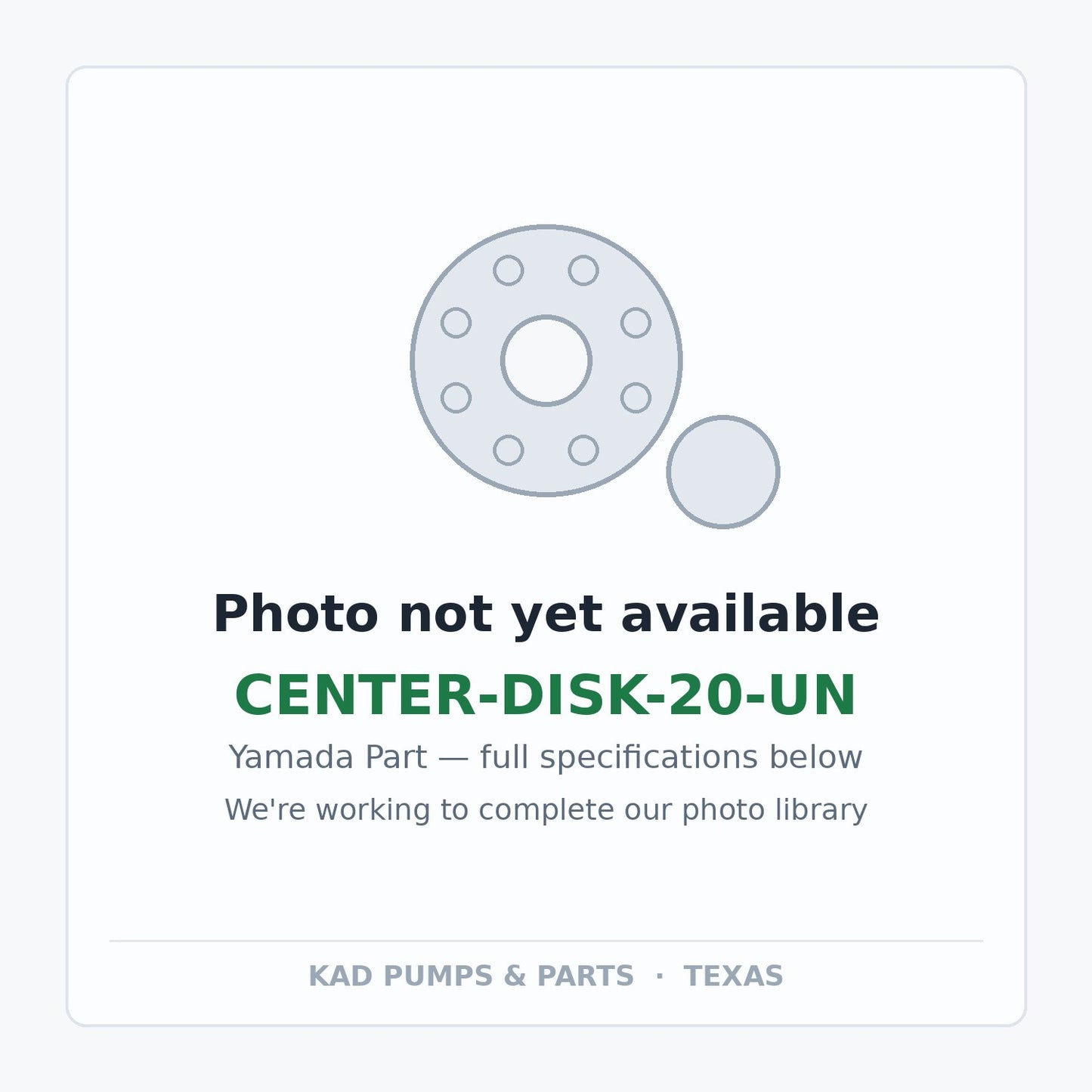 KAD placeholder — CENTER-DISK-20-UN