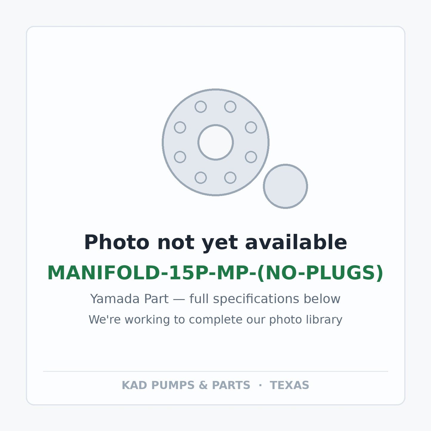 KAD placeholder — MANIFOLD-15P-MP-(NO-PLUGS)