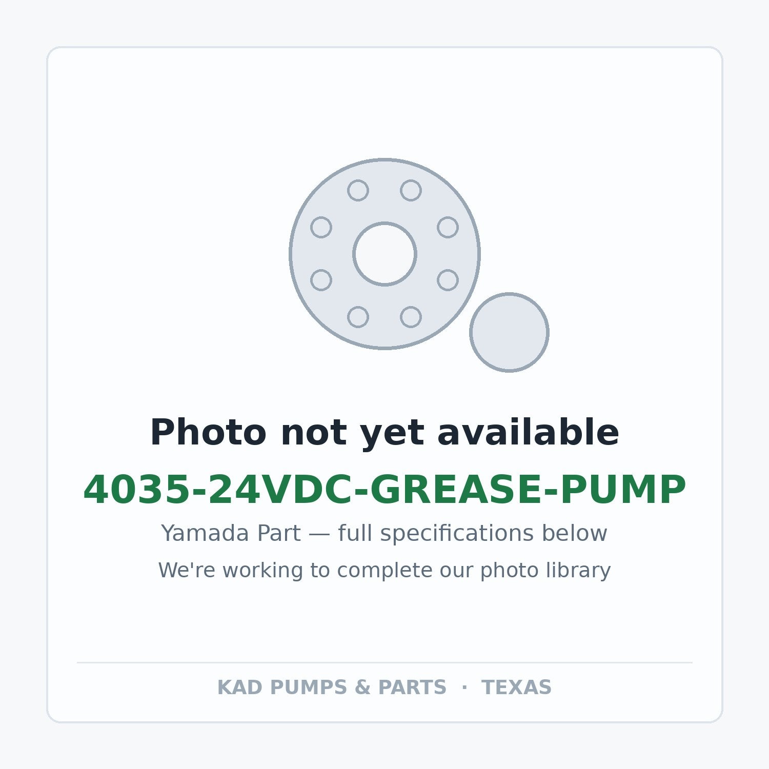KAD placeholder — 4035-24VDC-GREASE-PUMP
