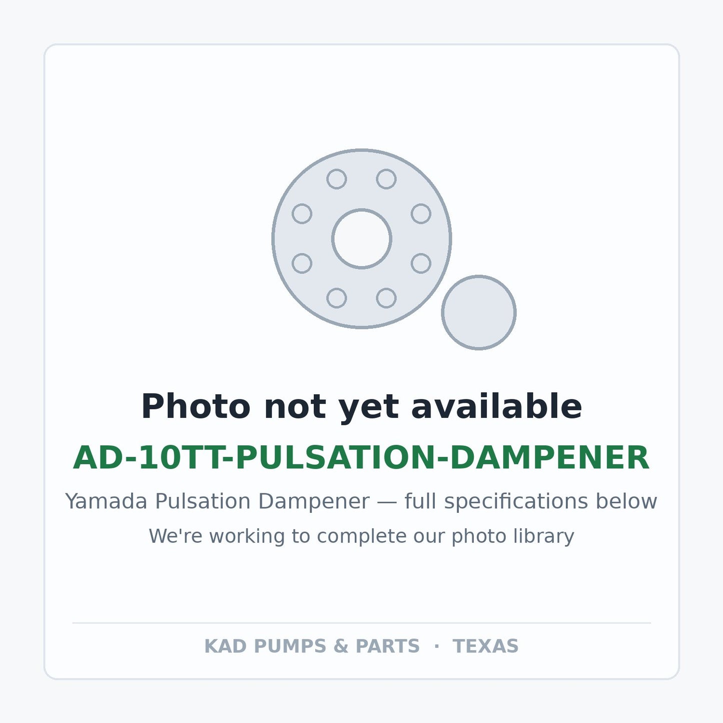 KAD placeholder — AD-10TT-PULSATION-DAMPENER
