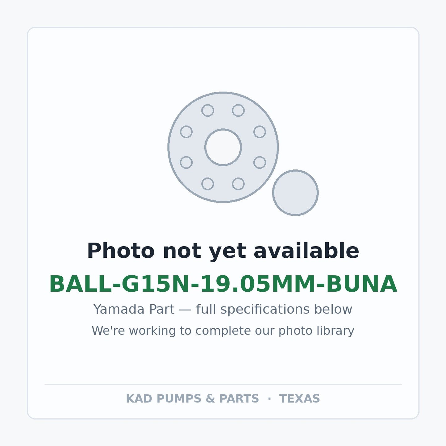 KAD placeholder — BALL-G15N-19.05MM-BUNA