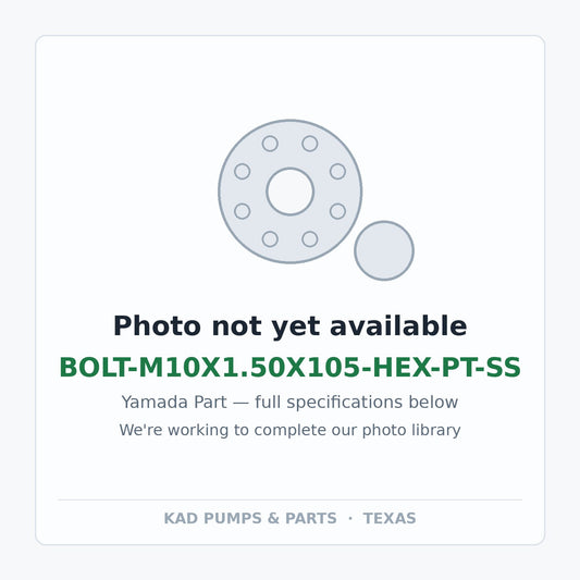 KAD placeholder — BOLT-M10X1.50X105-HEX-PT-SS
