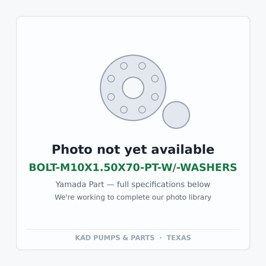 KAD placeholder — BOLT-M10X1.50X70-PT-W/-WASHERS