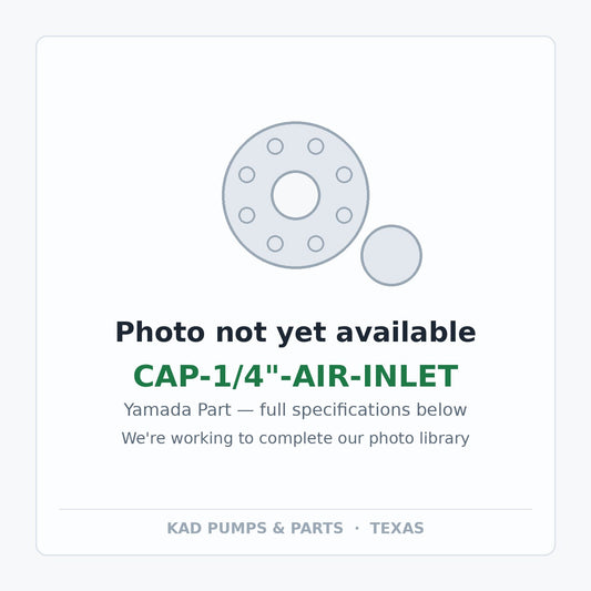 KAD placeholder — CAP-1/4"-AIR-INLET