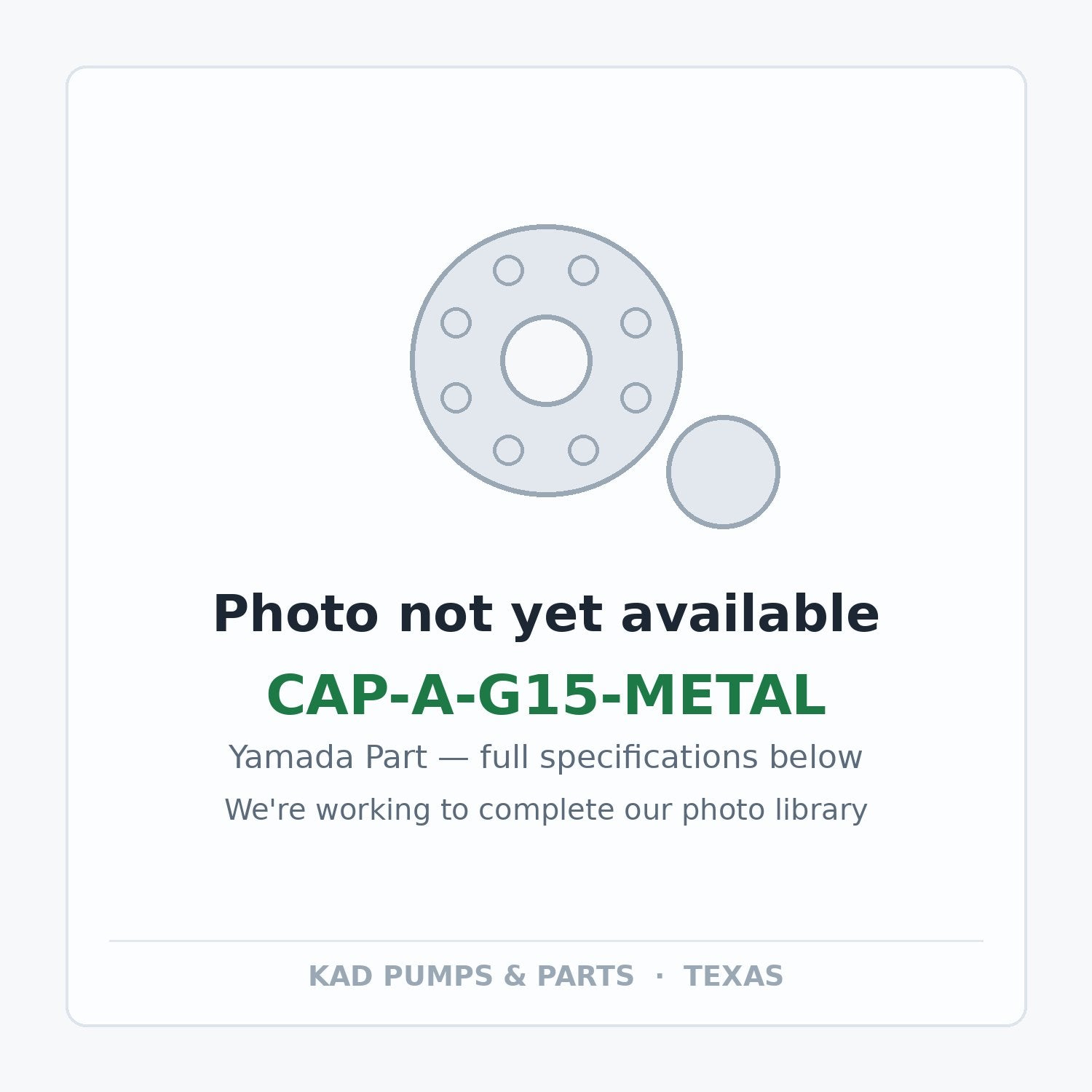 KAD placeholder — CAP-A-G15-METAL