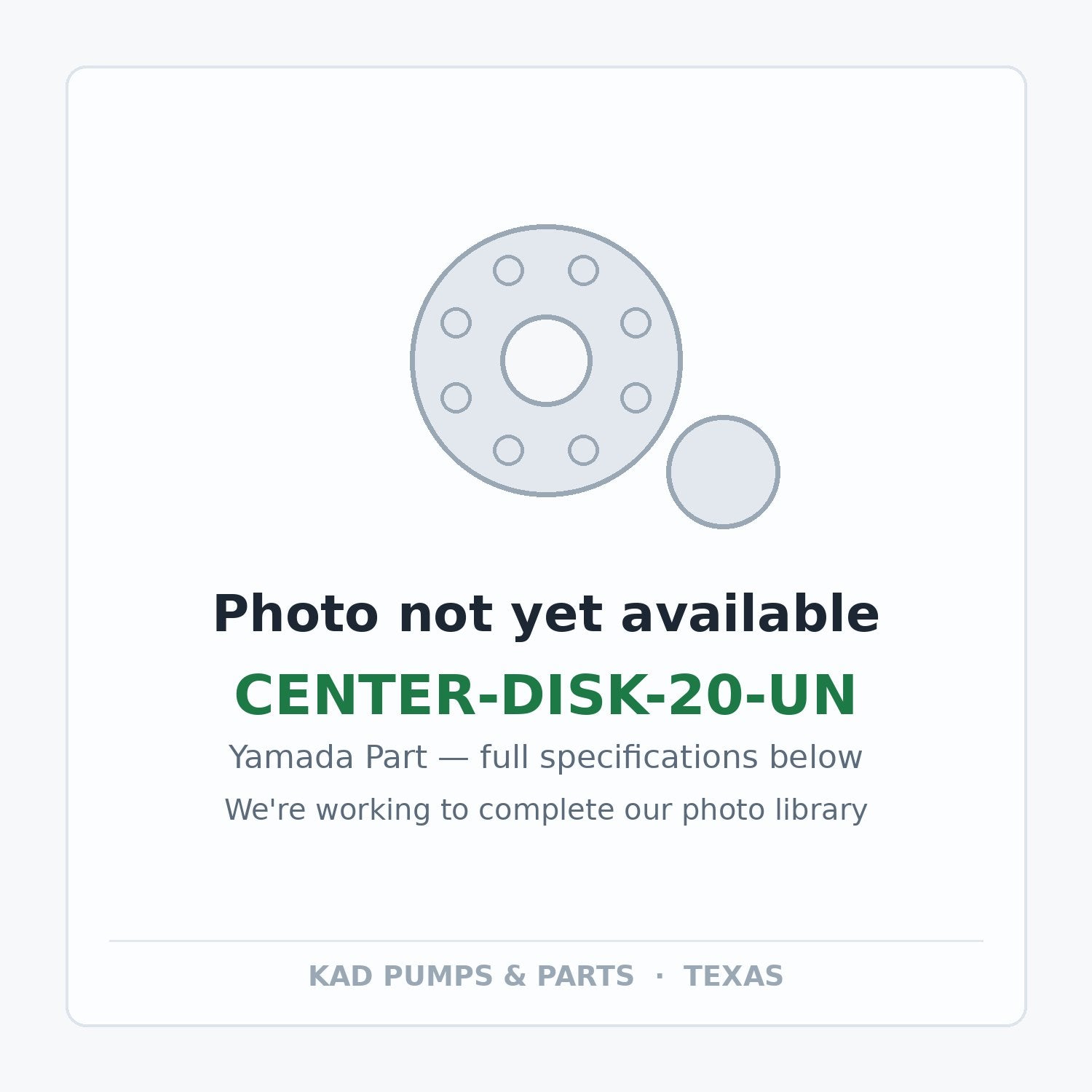 KAD placeholder — CENTER-DISK-20-UN