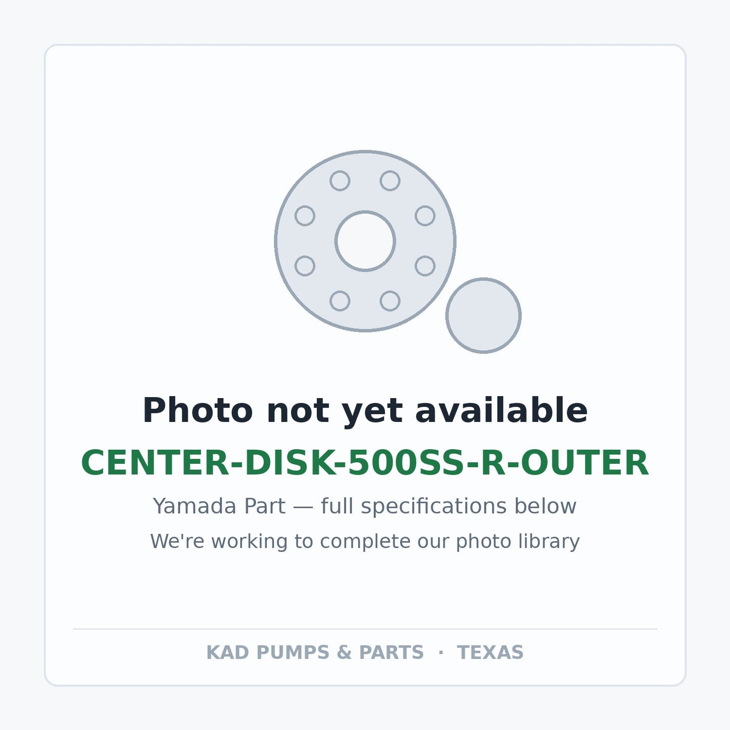 KAD placeholder — CENTER-DISK-500SS-R-OUTER