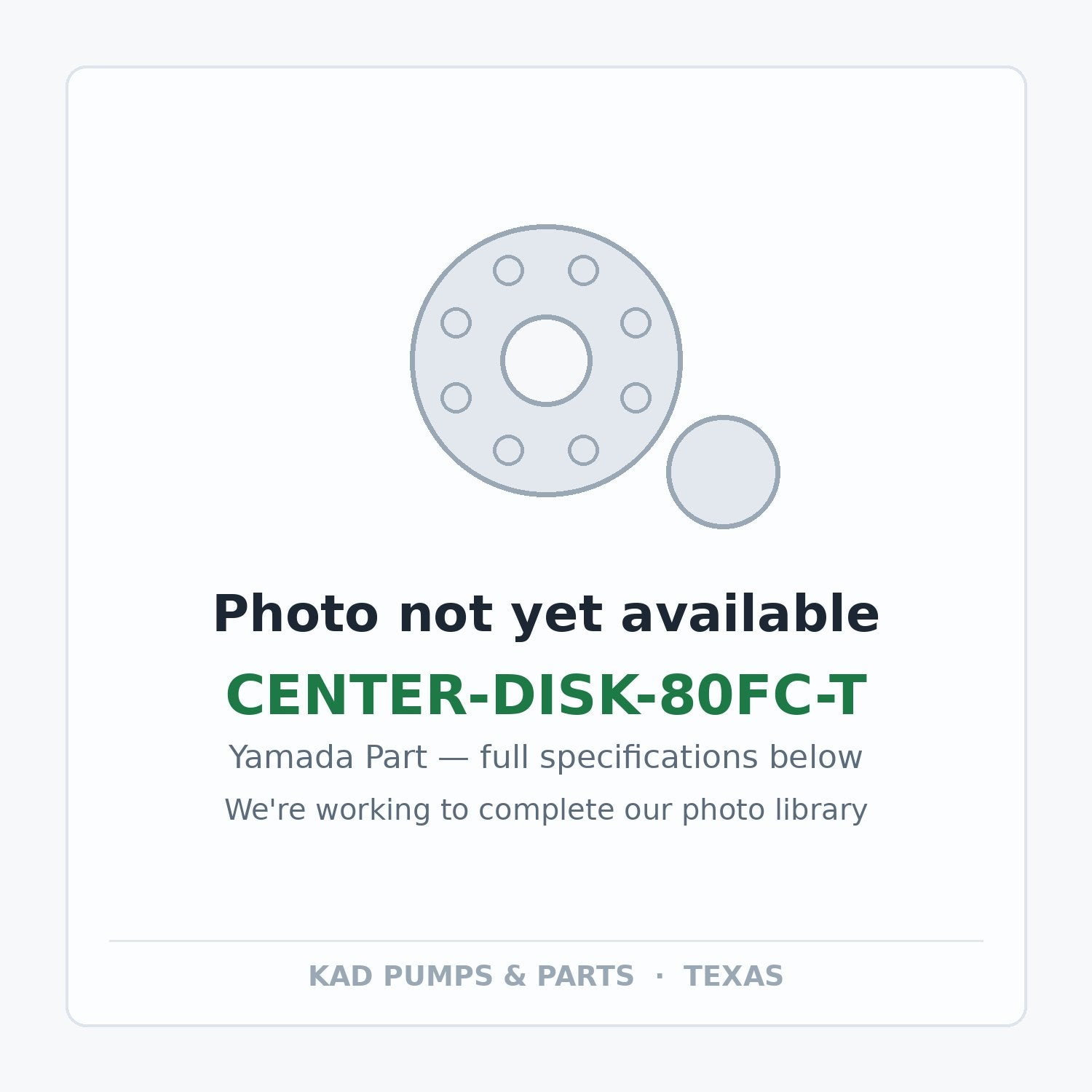 KAD placeholder — CENTER-DISK-80FC-T