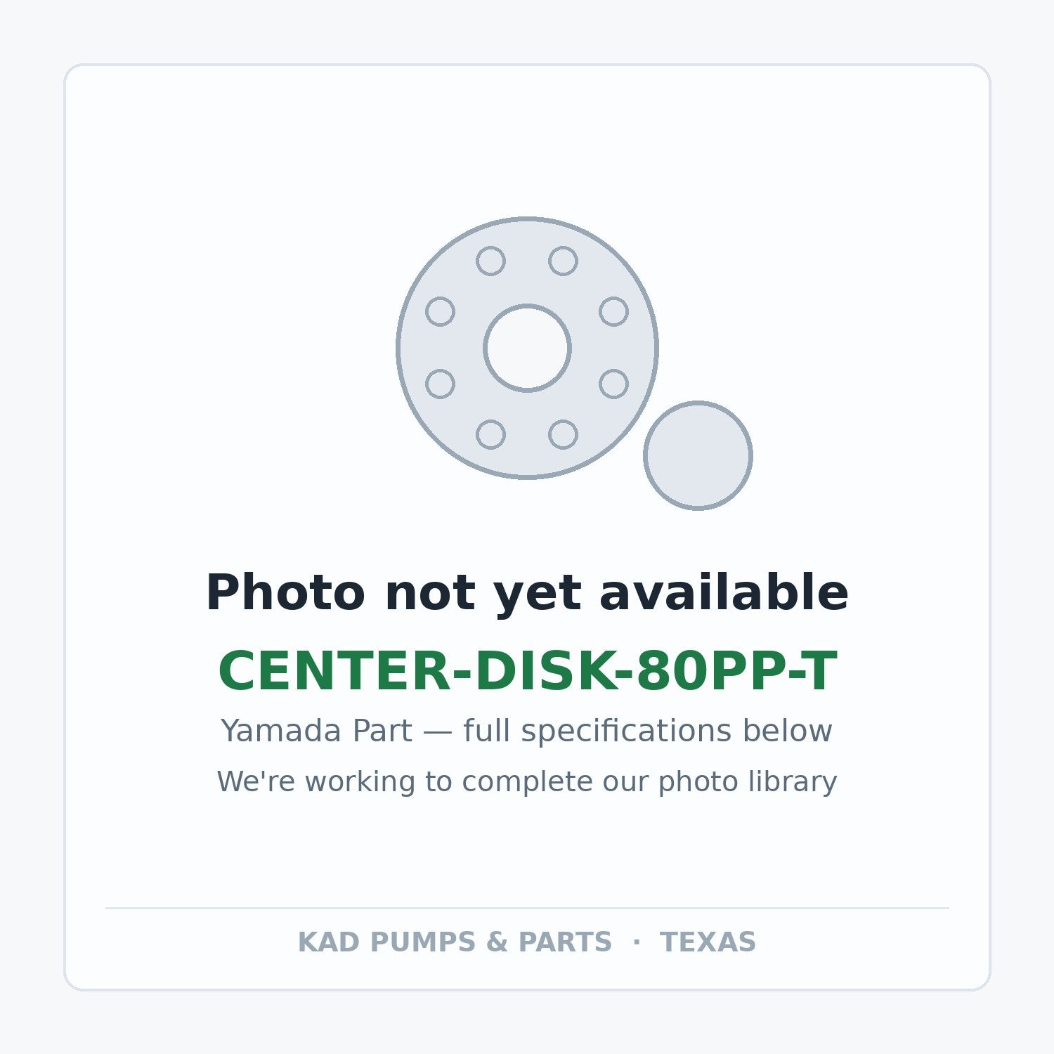 KAD placeholder — CENTER-DISK-80PP-T
