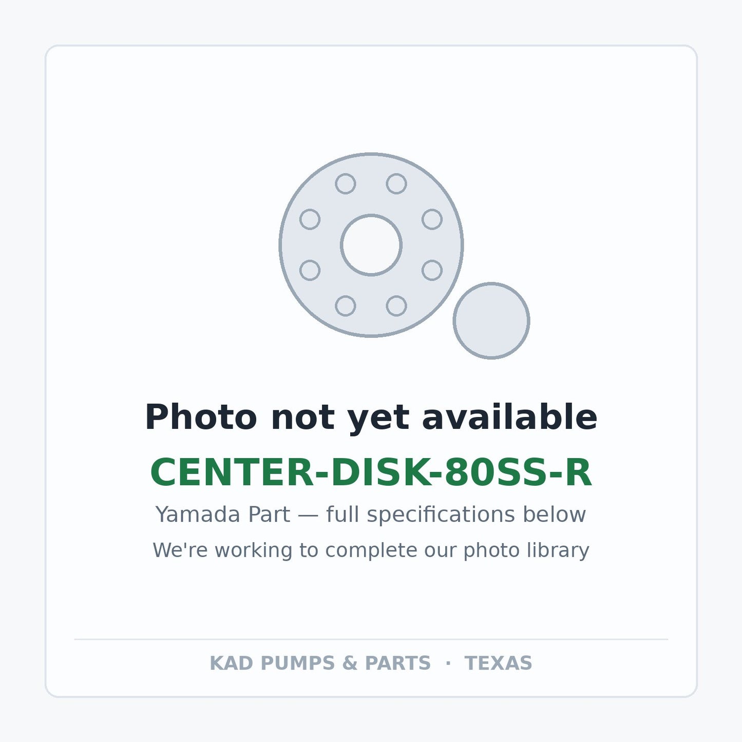 KAD placeholder — CENTER-DISK-80SS-R