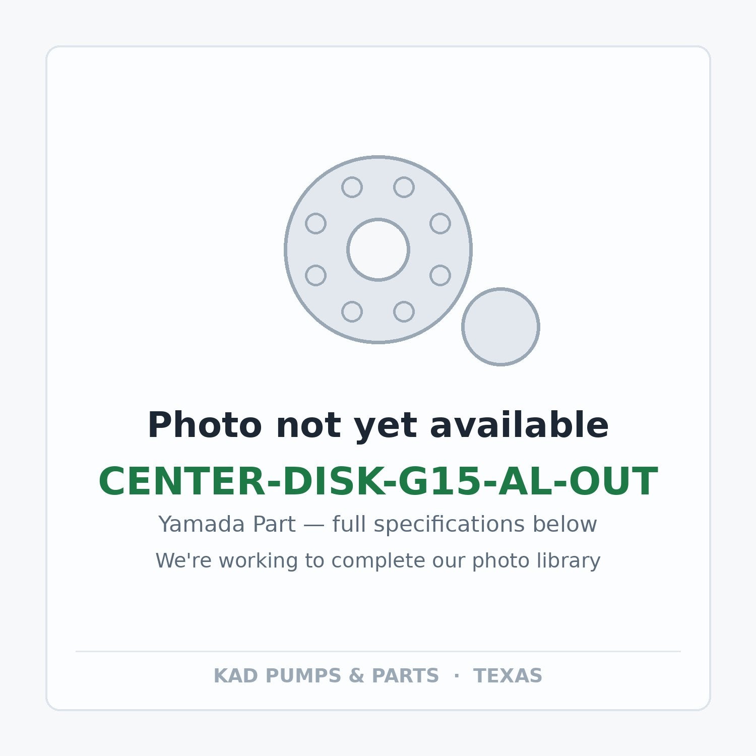 KAD placeholder — CENTER-DISK-G15-AL-OUT