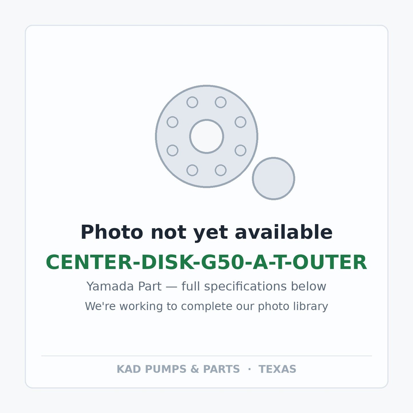 KAD placeholder — CENTER-DISK-G50-A-T-OUTER