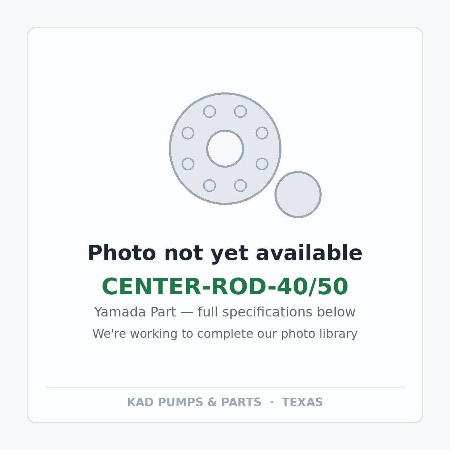 KAD placeholder — CENTER-ROD-40/50