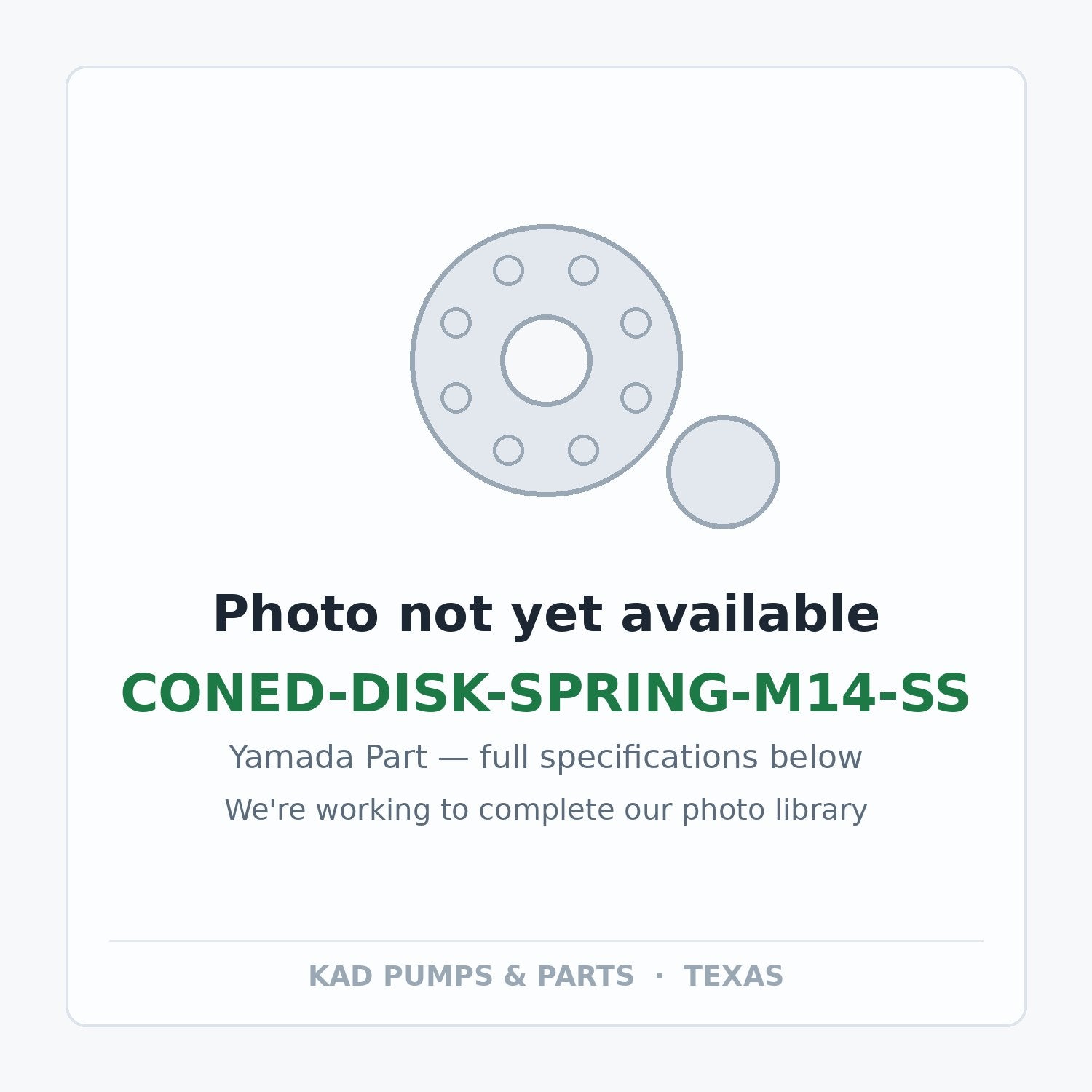 KAD placeholder — CONED-DISK-SPRING-M14-SS
