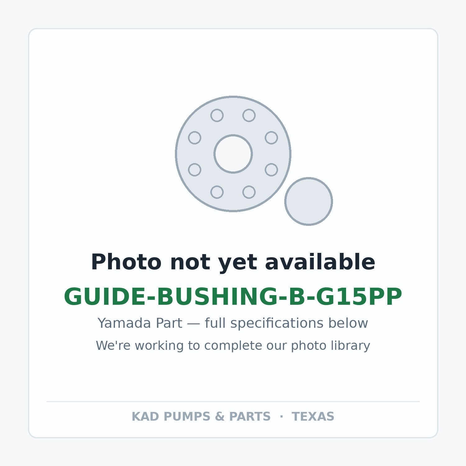KAD placeholder — GUIDE-BUSHING-B-G15PP