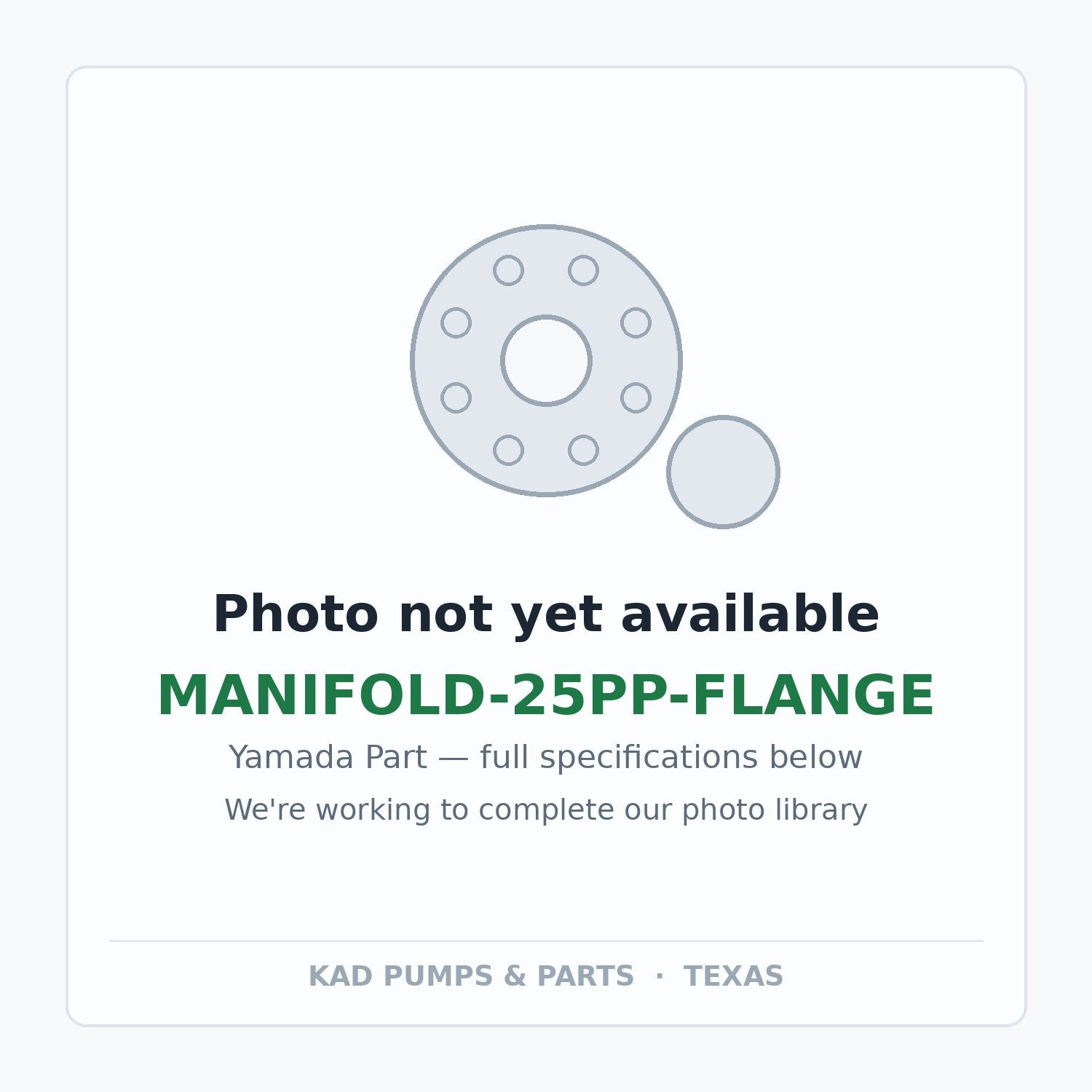 KAD placeholder — MANIFOLD-25PP-FLANGE
