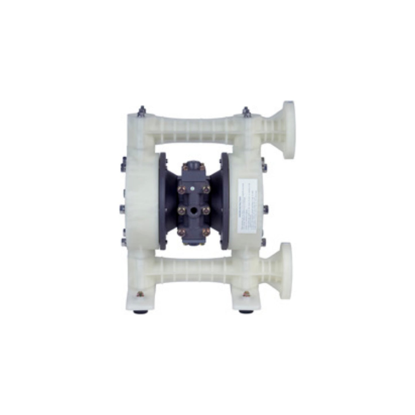 Yamada NDP-25BPN-FLANGE — 1" Polypropylene Diaphragm Pump, Buna-N Diaphragm