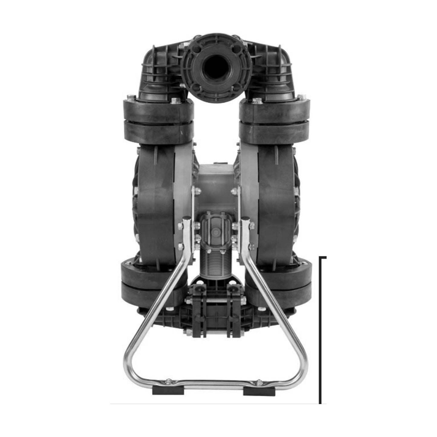Yamada NDP-50BPS-PP — 2" Polypropylene Diaphragm Pump, Santoprene Diaphragm