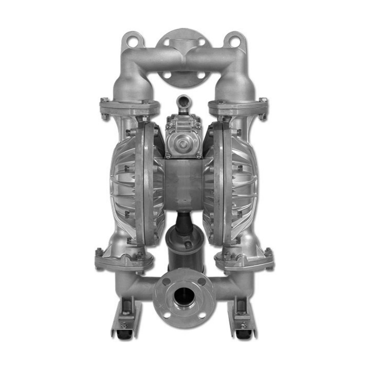 Yamada NDP-50FAN-FLAPPER — 2" Aluminum Diaphragm Pump, Buna-N Diaphragm