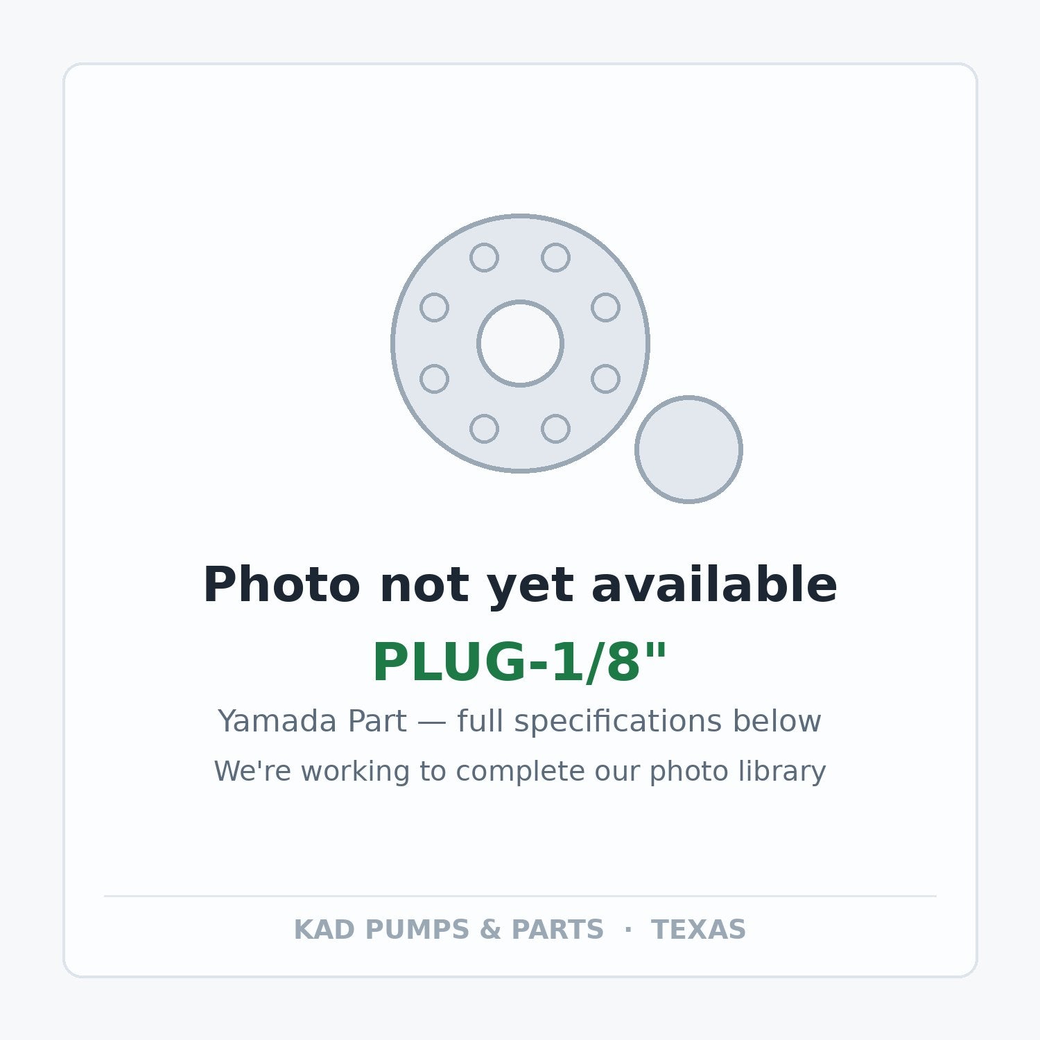 KAD placeholder — PLUG-1/8"