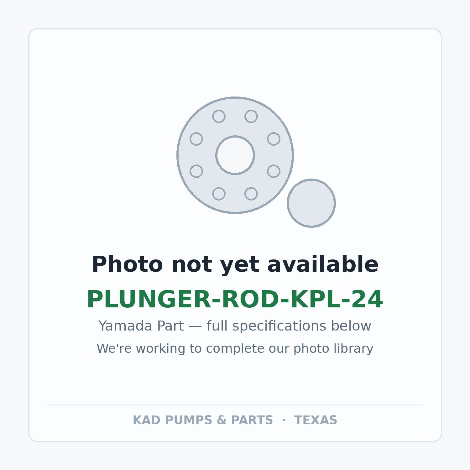 KAD placeholder — PLUNGER-ROD-KPL-24