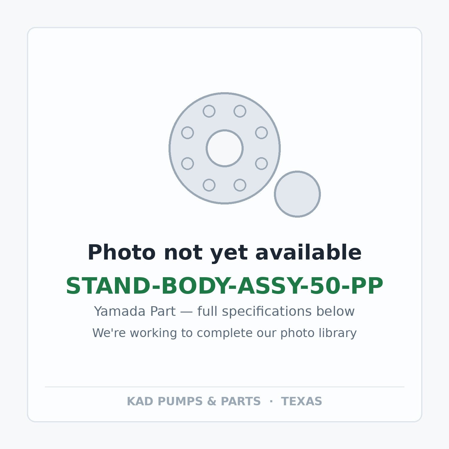 KAD placeholder — STAND-BODY-ASSY-50-PP