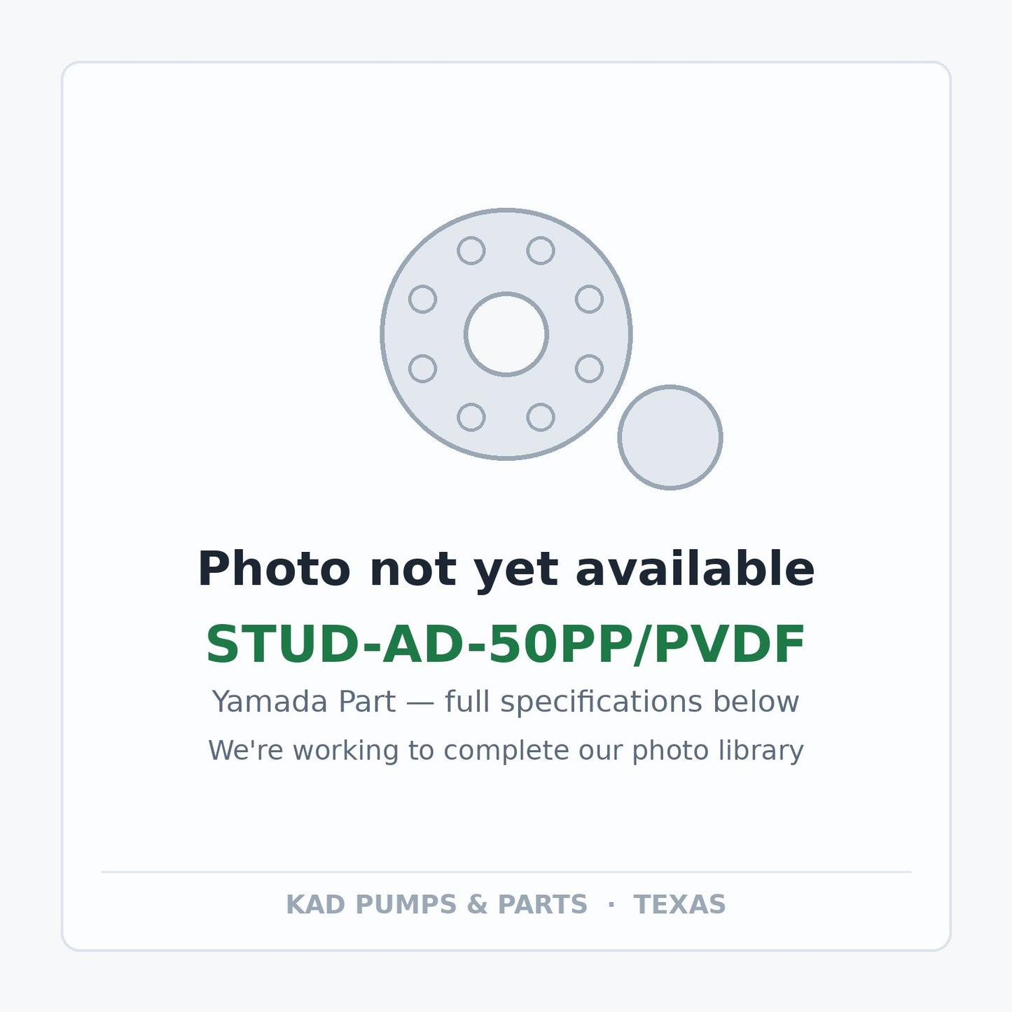 KAD placeholder — STUD-AD-50PP/PVDF