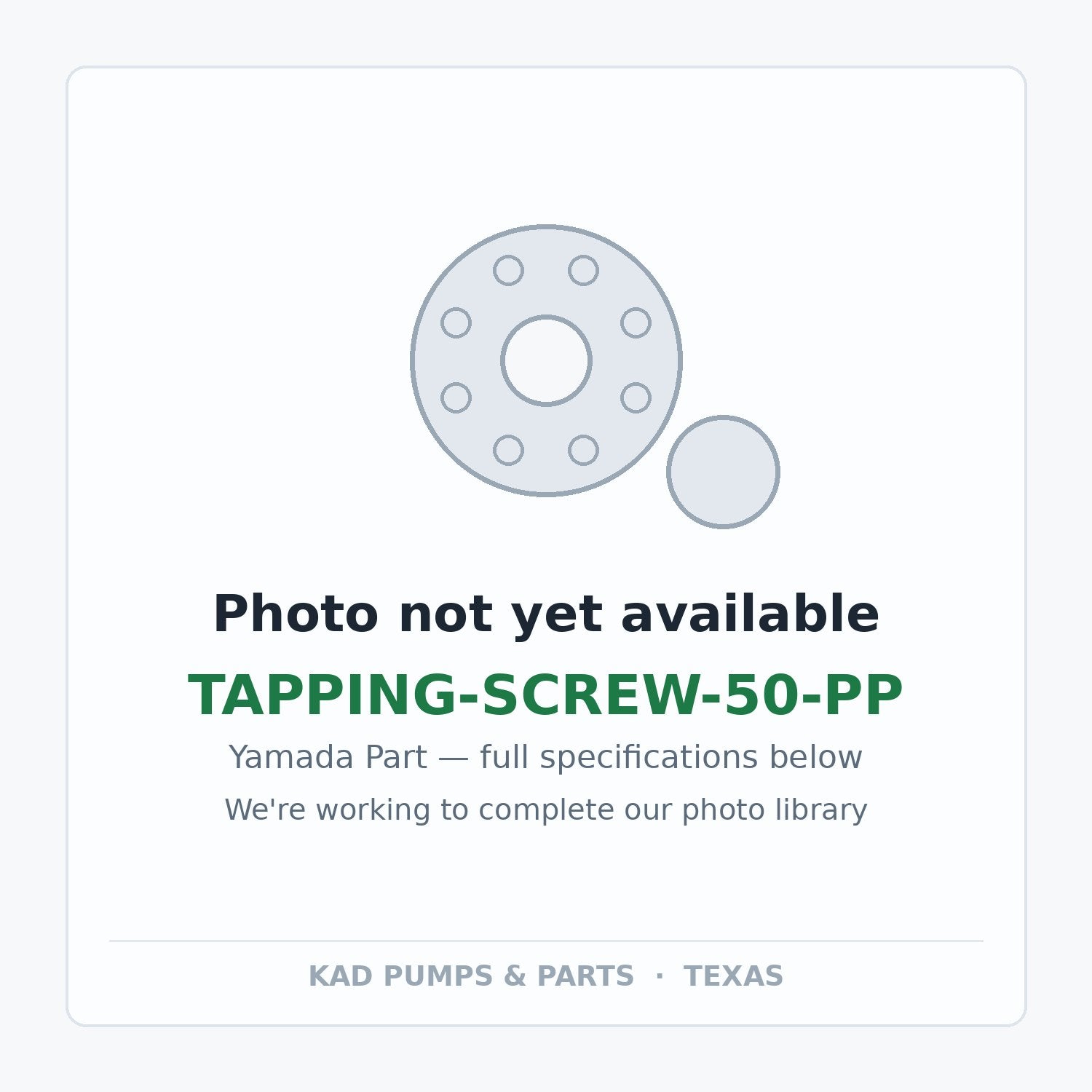 KAD placeholder — TAPPING-SCREW-50-PP