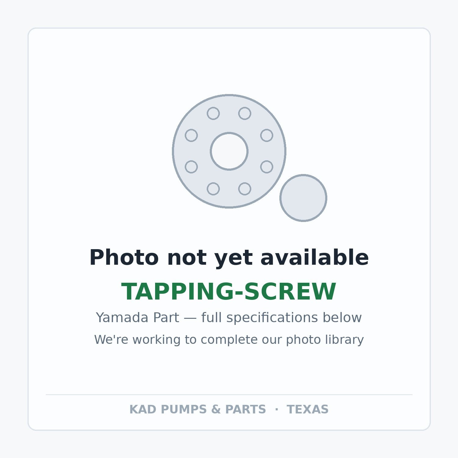KAD placeholder — TAPPING-SCREW