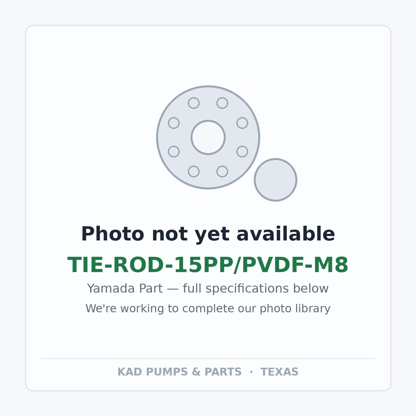KAD placeholder — TIE-ROD-15PP/PVDF-M8