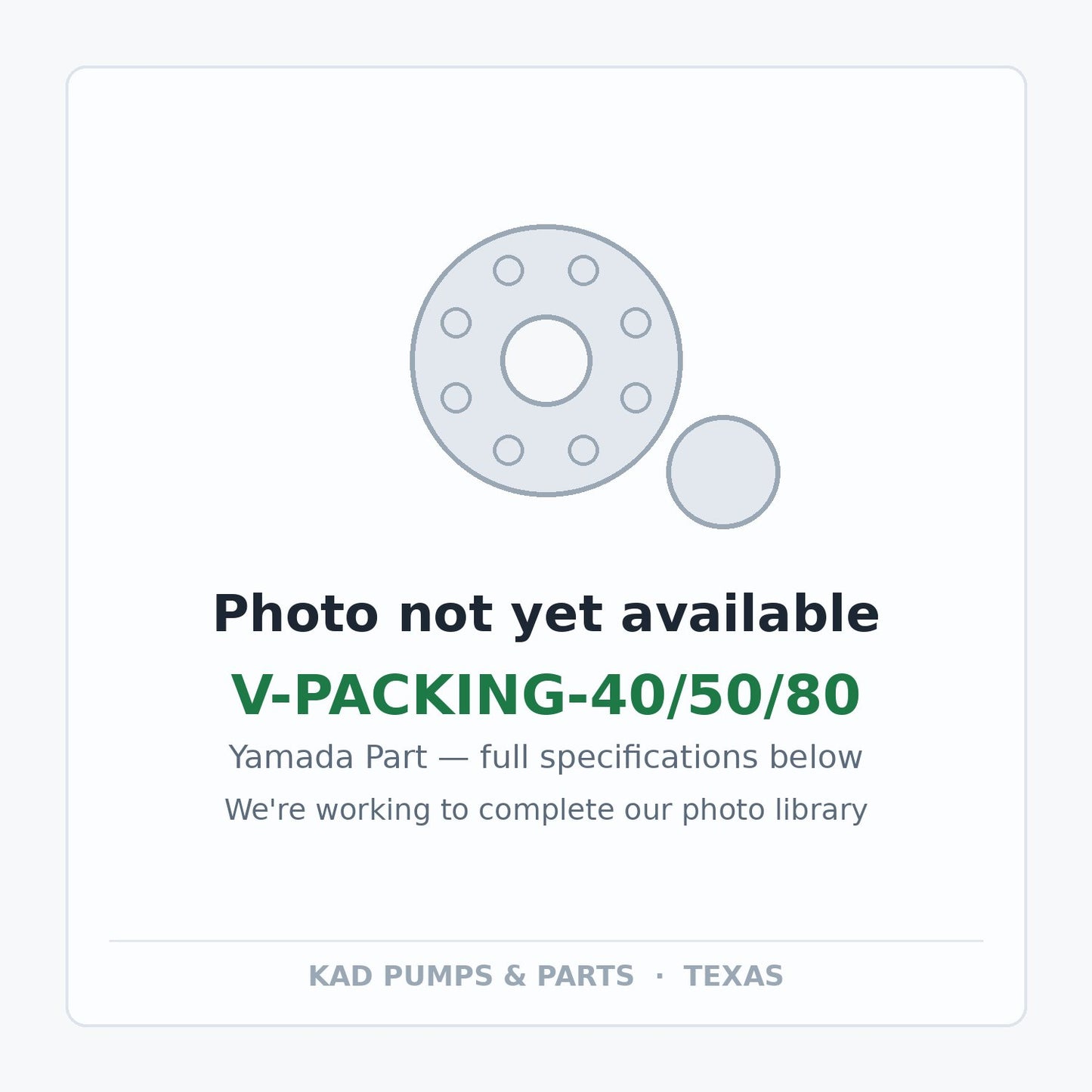 KAD placeholder — V-PACKING-40/50/80