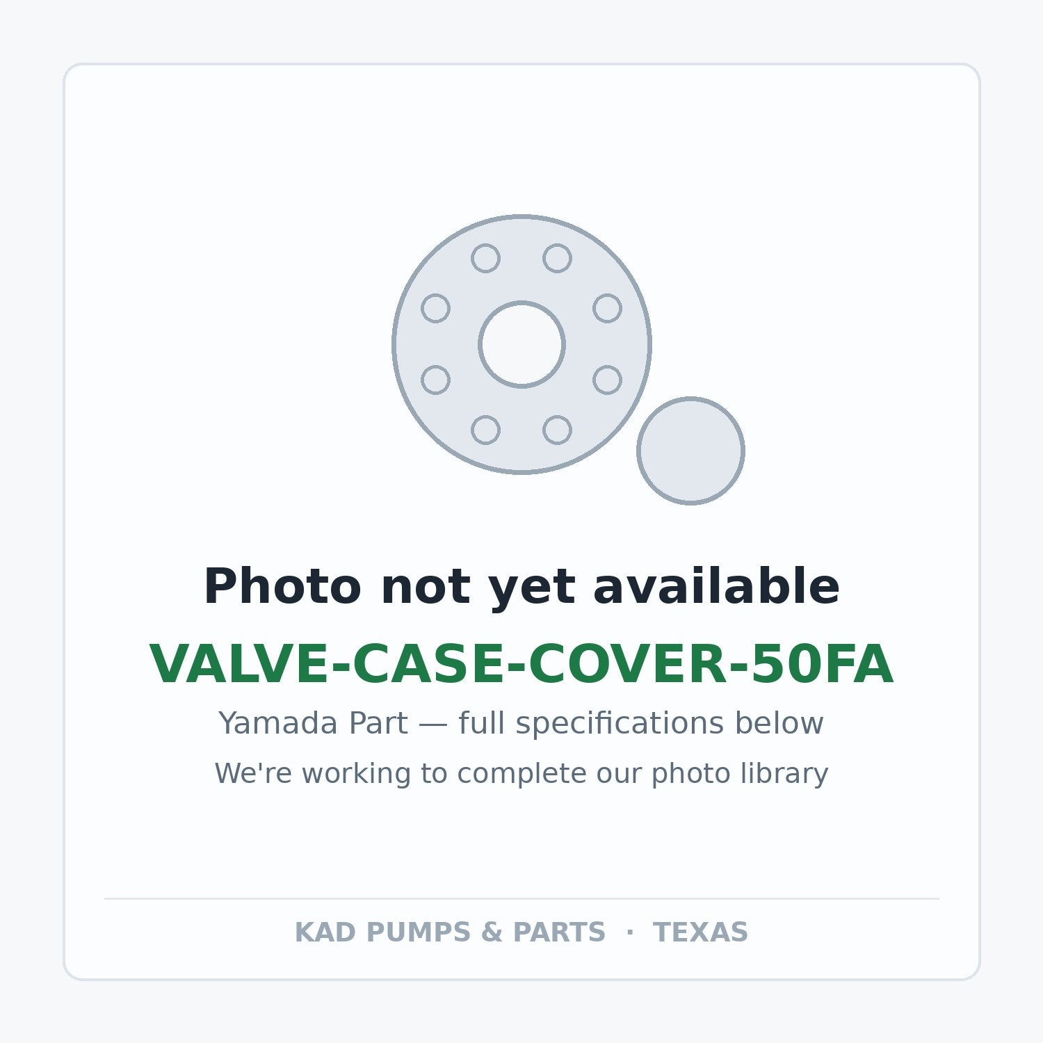 KAD placeholder — VALVE-CASE-COVER-50FA