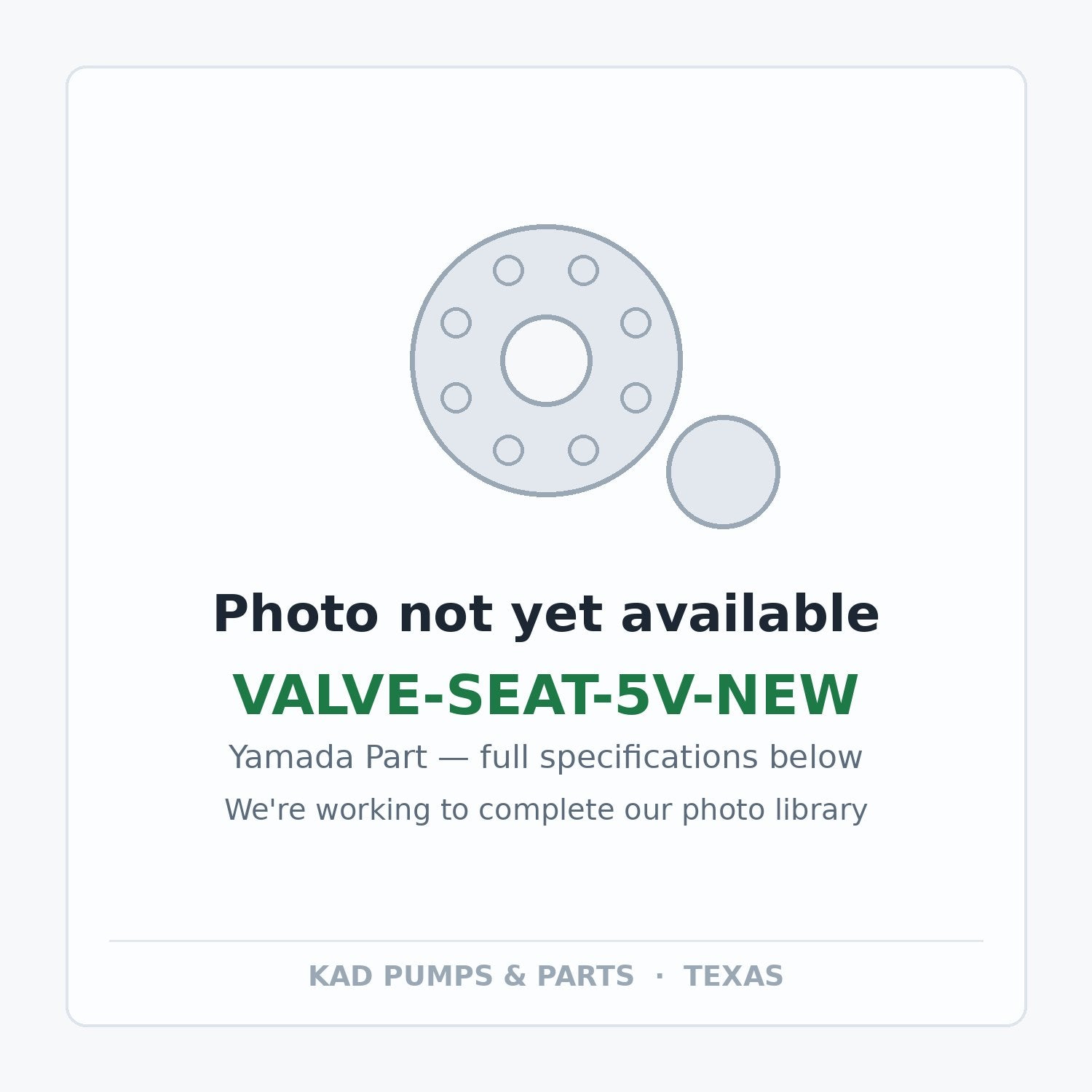 KAD placeholder — VALVE-SEAT-5V-NEW