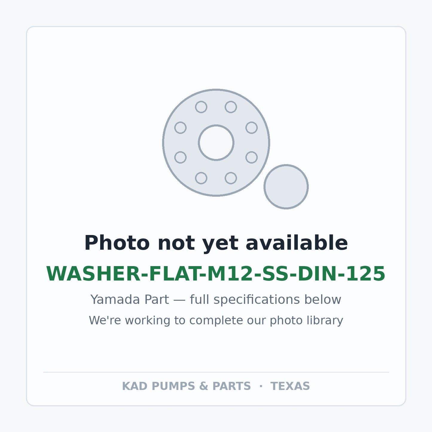 KAD placeholder — WASHER-FLAT-M12-SS-DIN-125